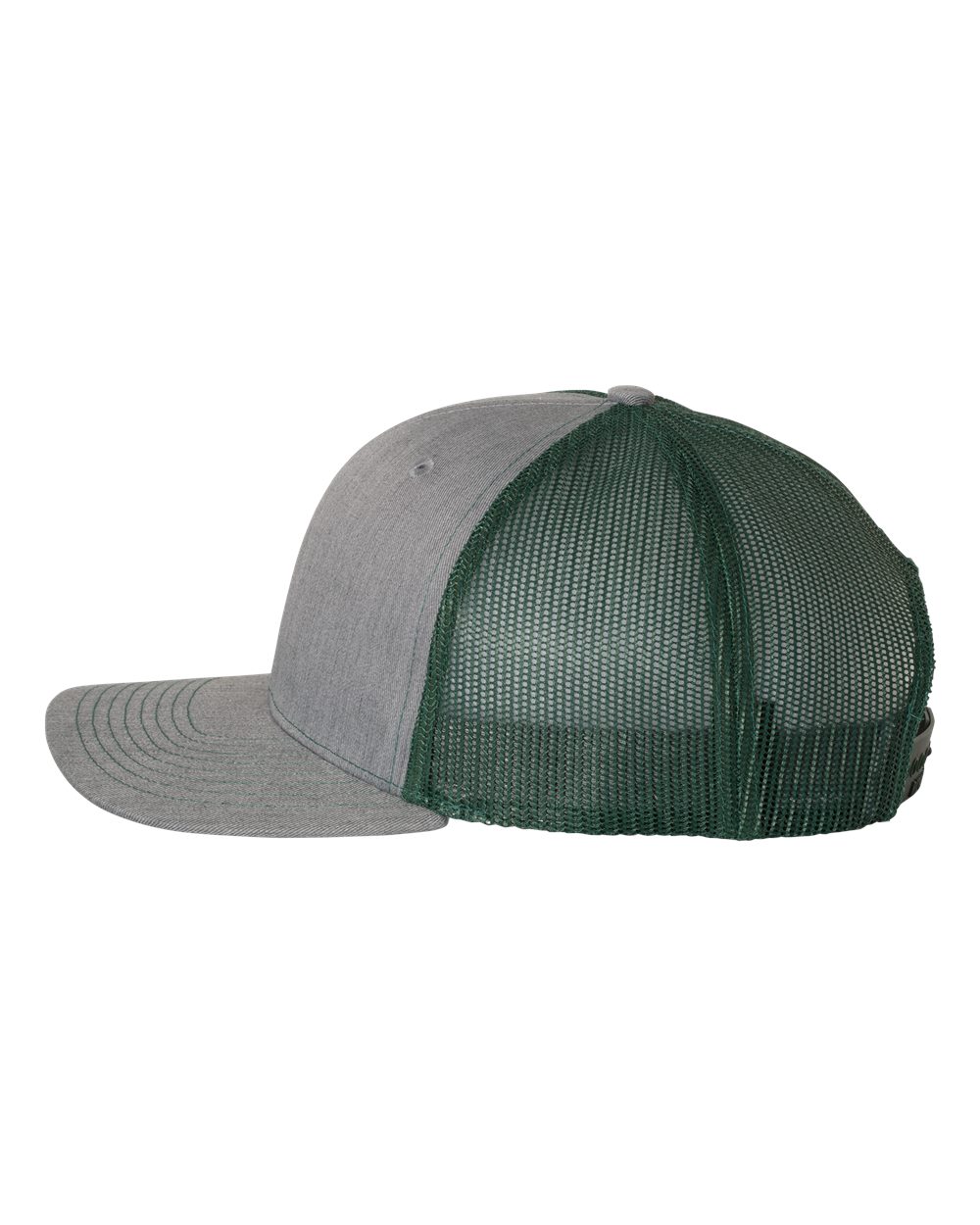 Custom Leather Patch Richardson 112 Heather Grey / Dark Green