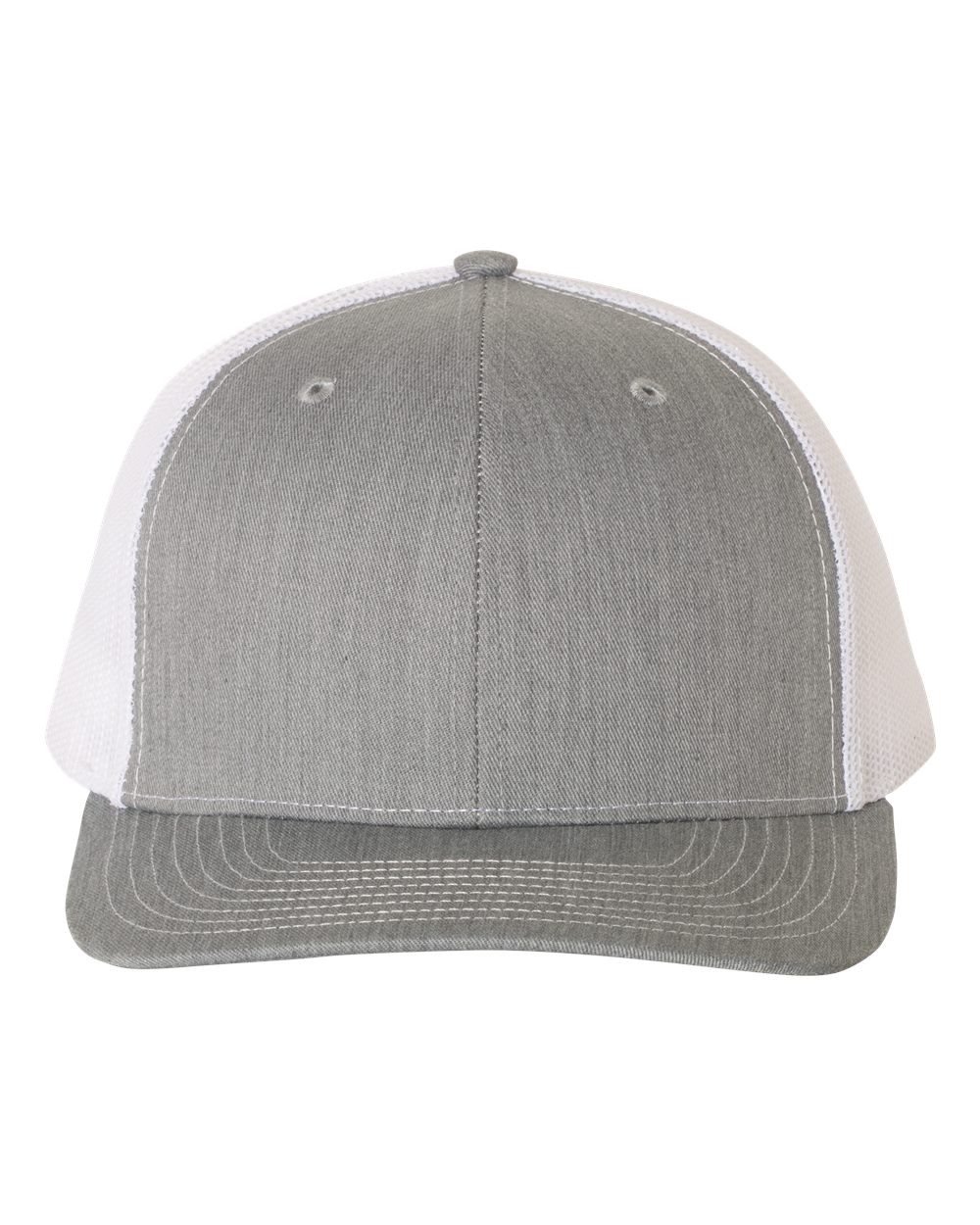 Custom Leather Patch Richardson 112 Heather Grey / White
