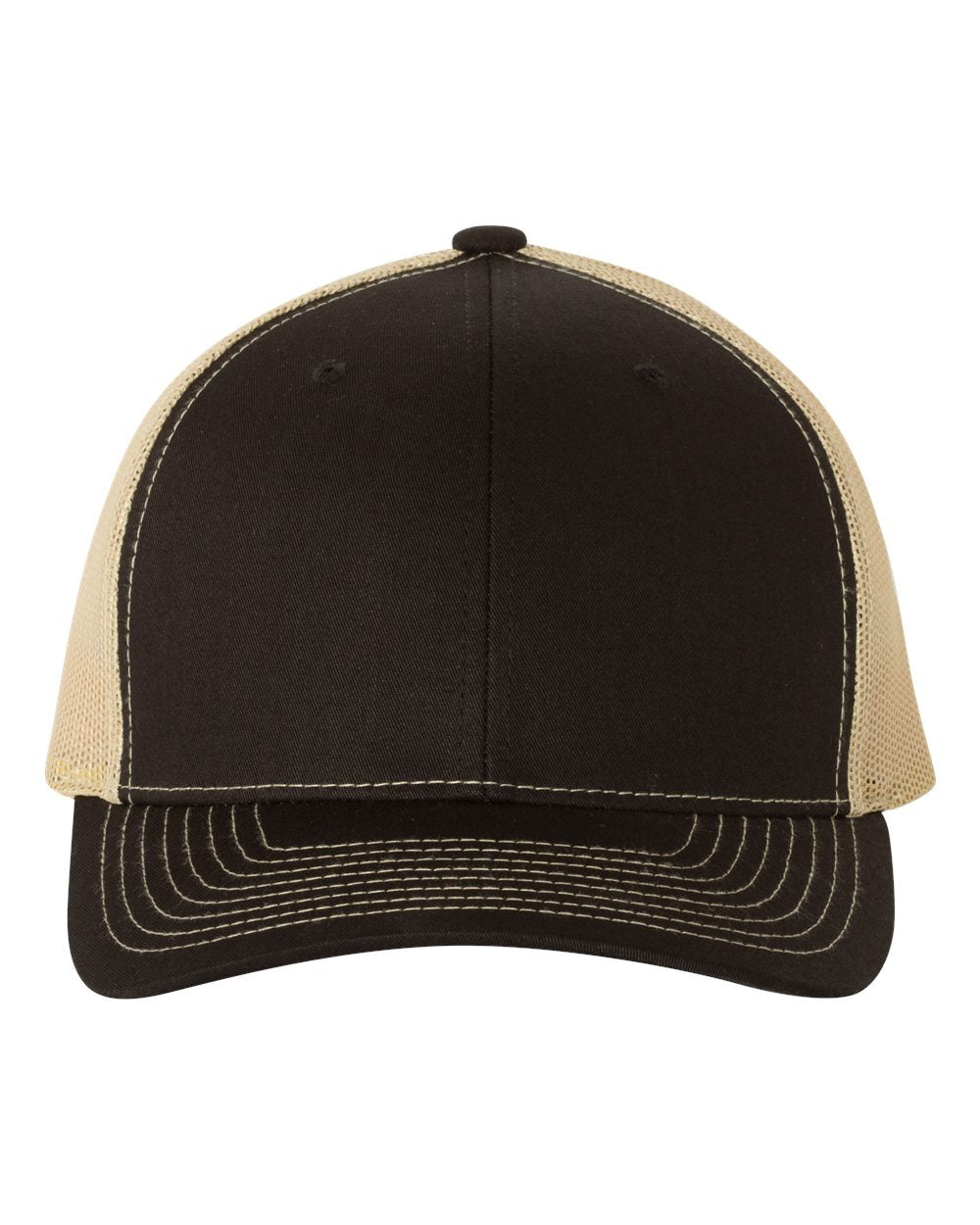 Custom Leather Patch Richardson 112 Black / Vegas Gold
