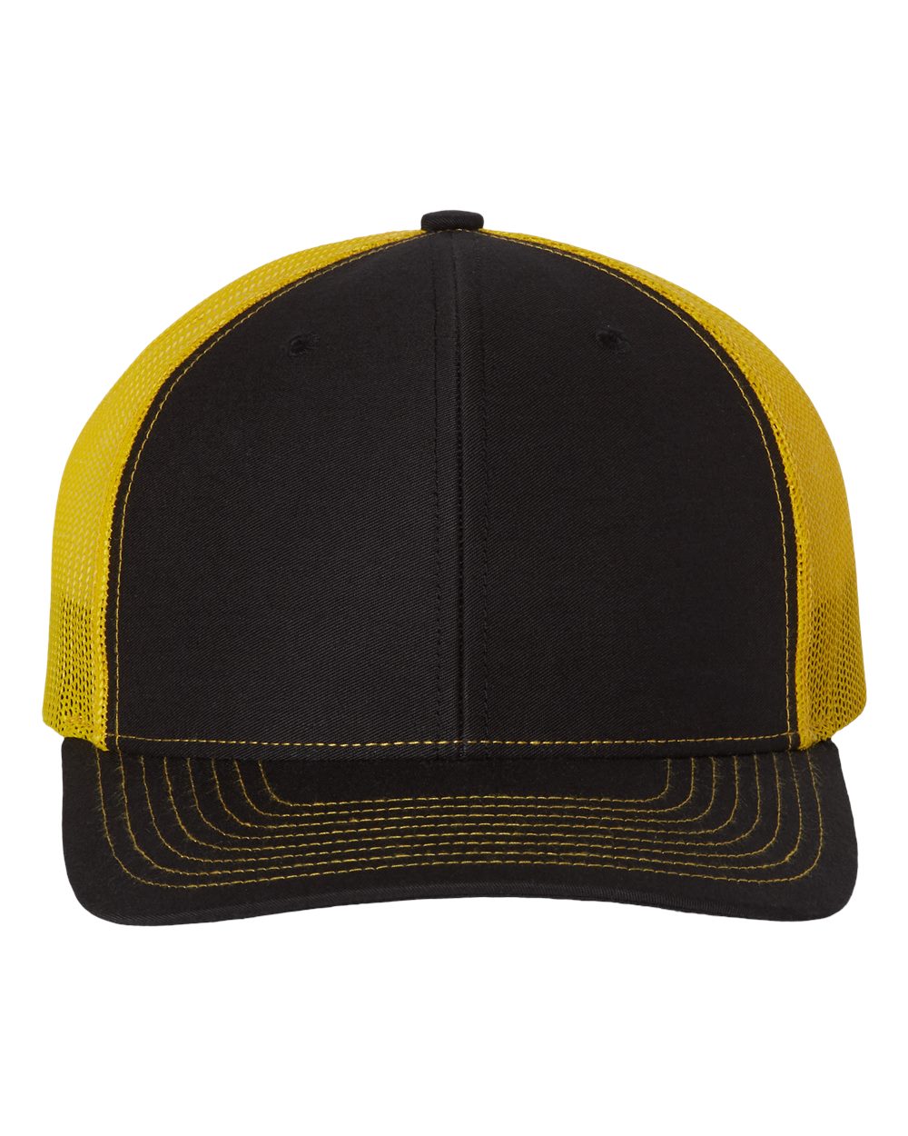 Custom Leather Patch Richardson 112 Black / Yellow