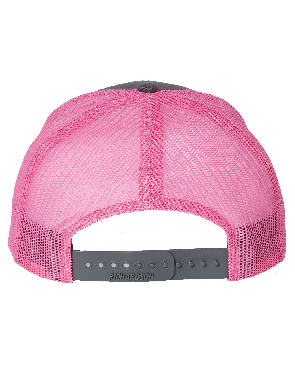 Custom Leather Patch Richardson 112 Charcoal / Neon Pink