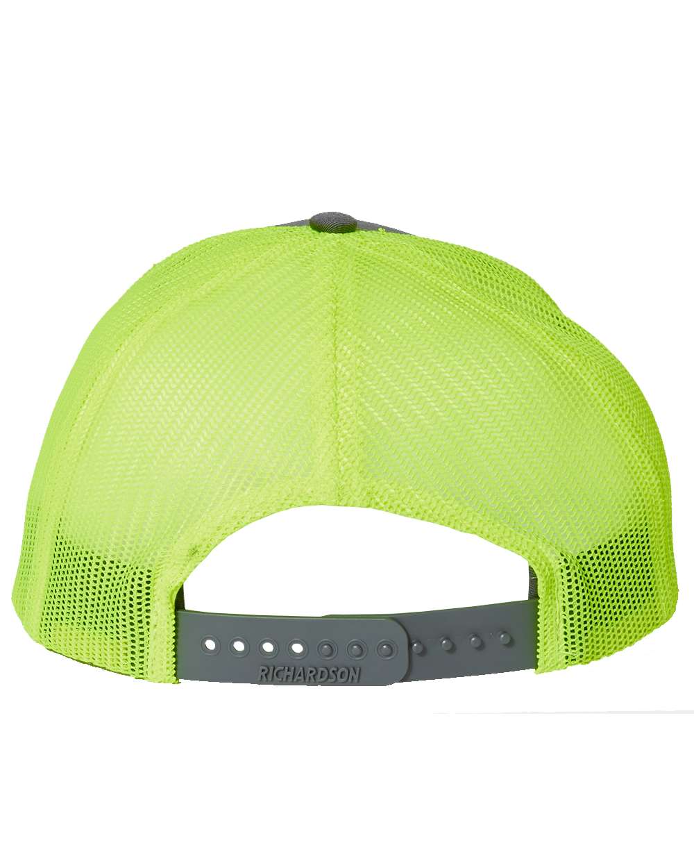 Custom Leather Patch Richardson 112 Charcoal / Neon Yellow