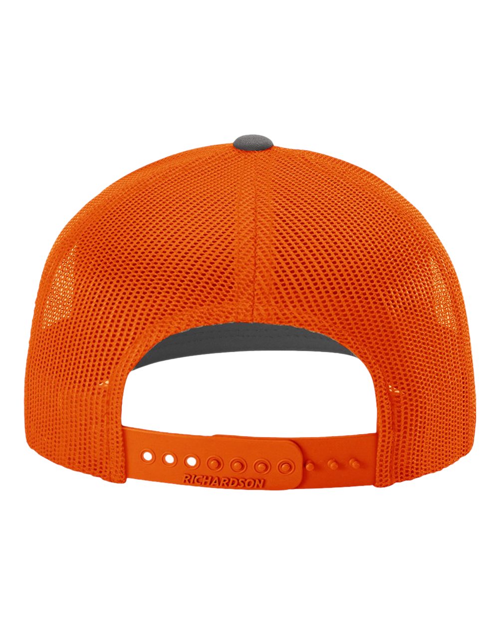 Custom Embroidered Richardson 112 Charcoal / Orange