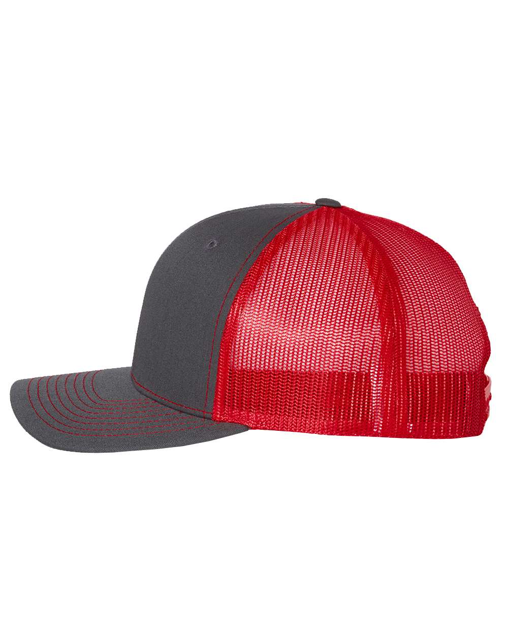 Custom Embroidered Richardson 112 Charcoal / Red