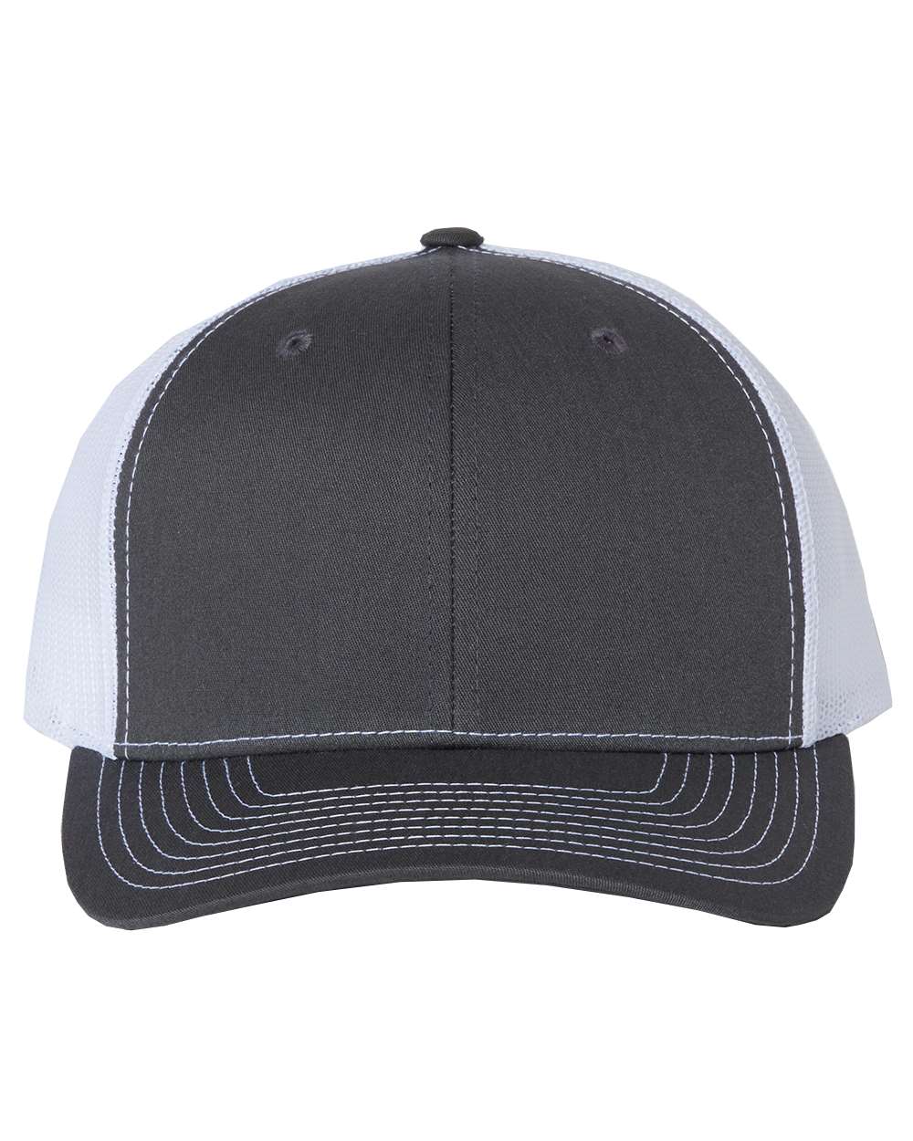 Custom Leather Patch Richardson 112 Charcoal / White