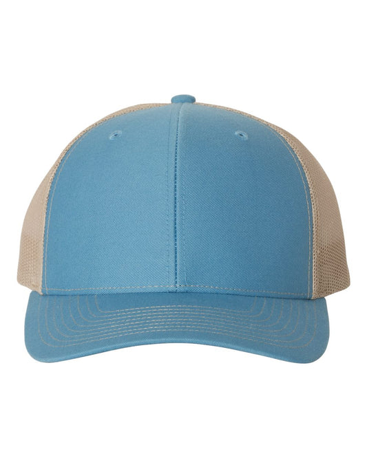 Custom Leather Patch Richardson 112 Columbia / Khaki