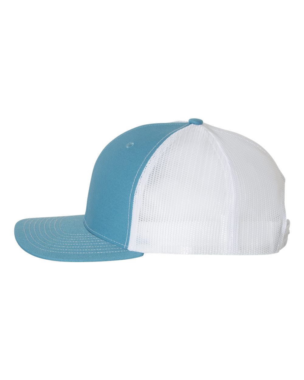 Custom Leather Patch Richardson 112 Columbia / White
