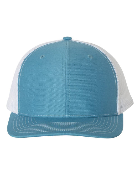 Custom Leather Patch Richardson 112 Columbia / White