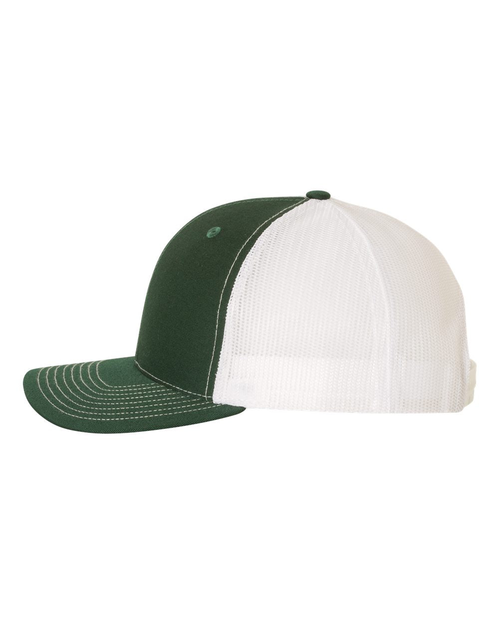 Custom Leather Patch Richardson 112 Dark Green / White