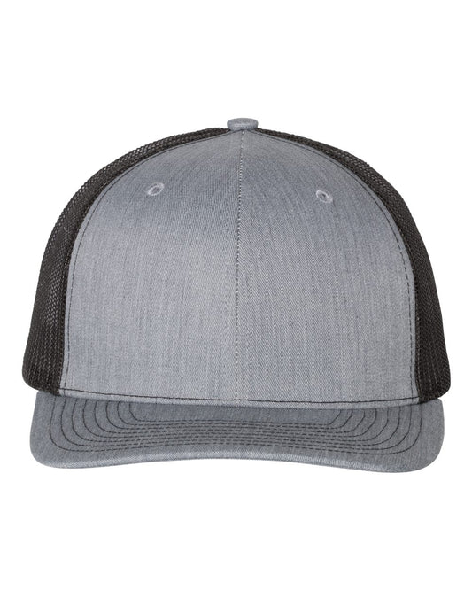 Custom Embroidered Richardson 112 Heather Grey / Black