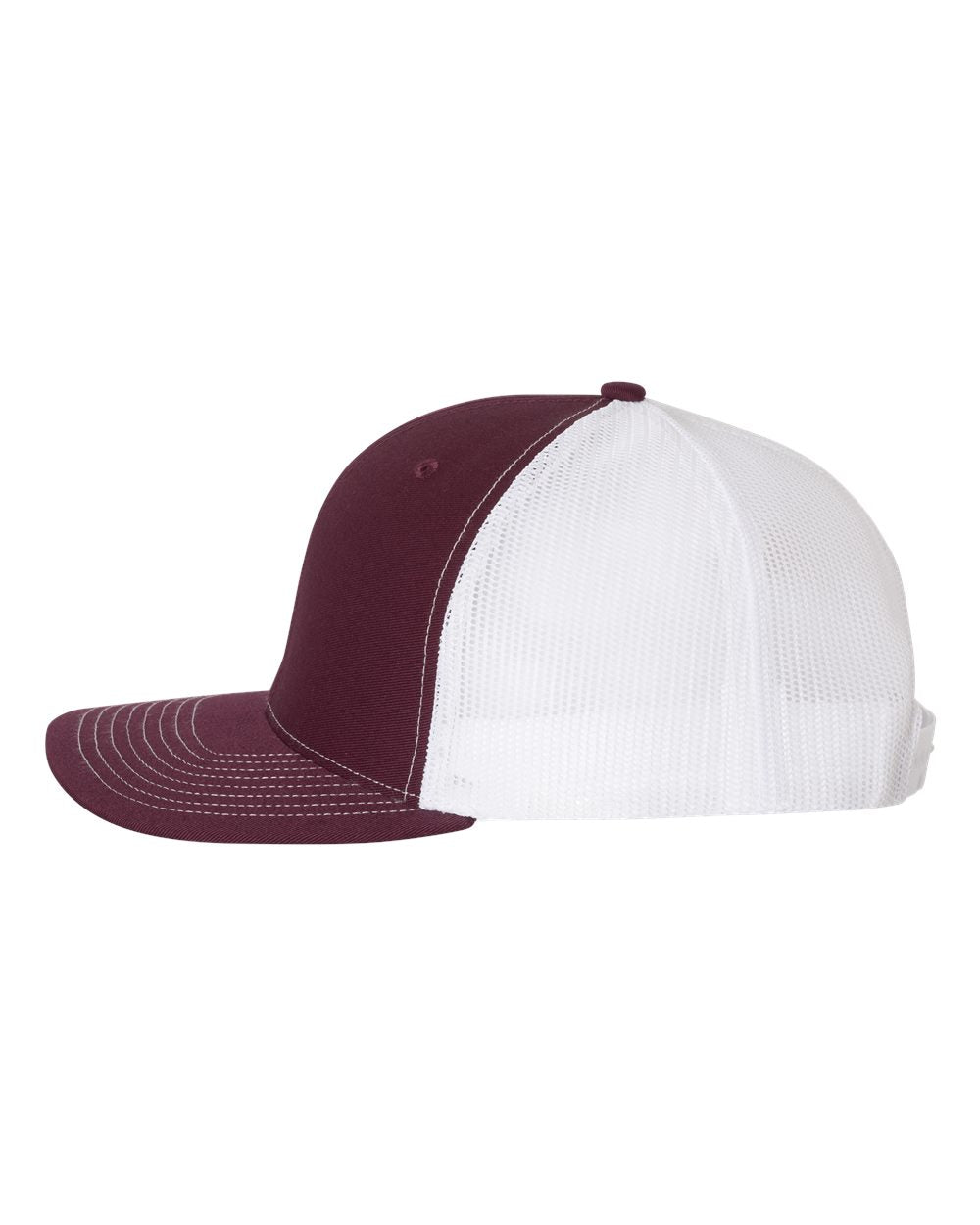 Custom Embroidered Richardson 112 Maroon / White