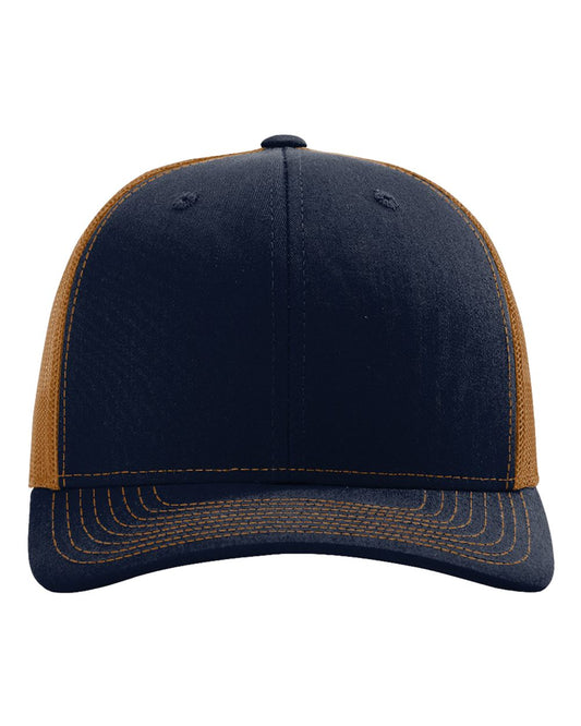 Custom Leather Patch Richardson 112 Navy / Carmel