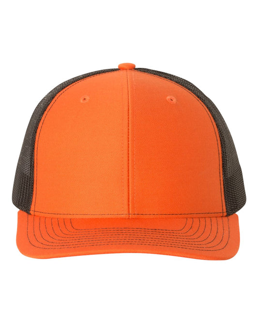 Custom Embroidered Richardson 112 Orange / Black