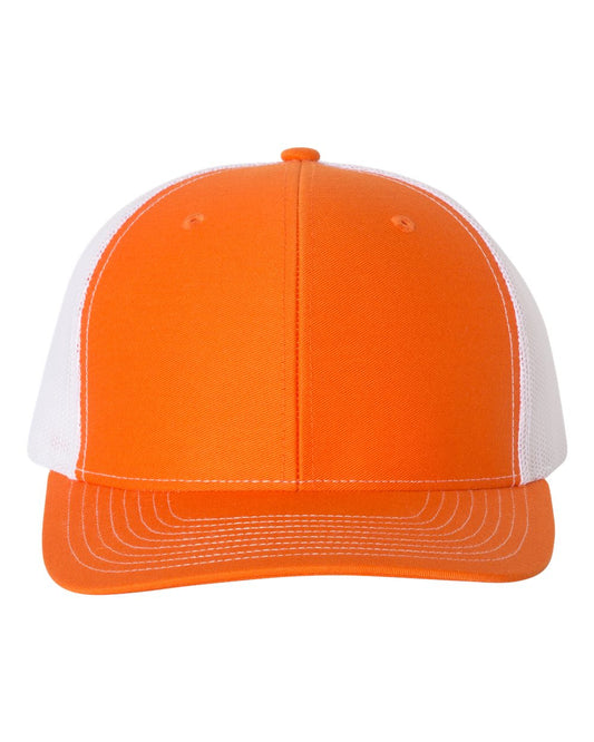 Custom Embroidered Richardson 112 Orange / White