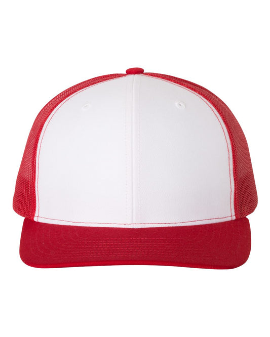 Custom Embroidered Richardson 112 White / Red