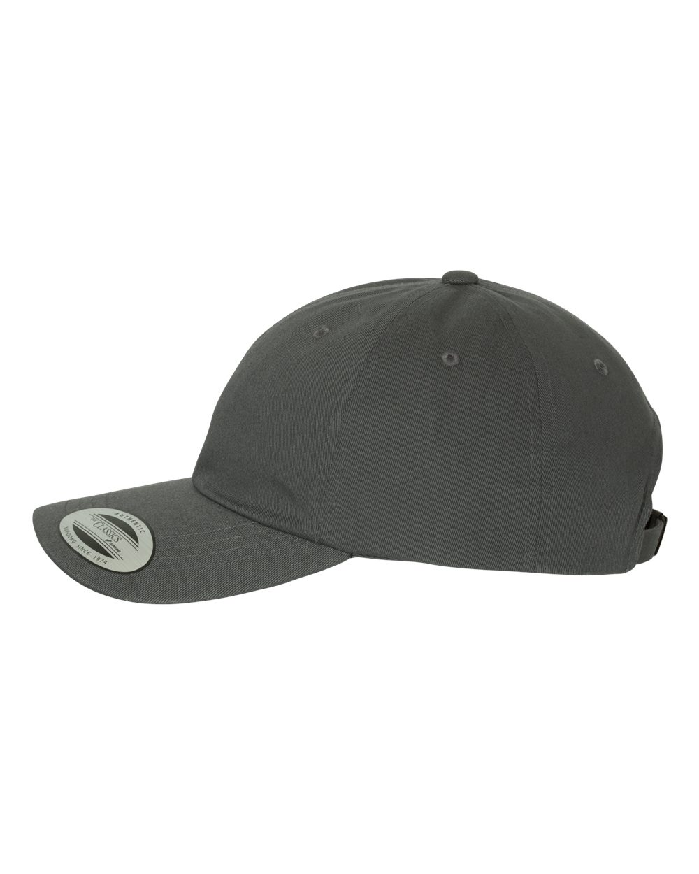 Custom Embroidered Yupoong Classic Dad Cap - Dark Grey