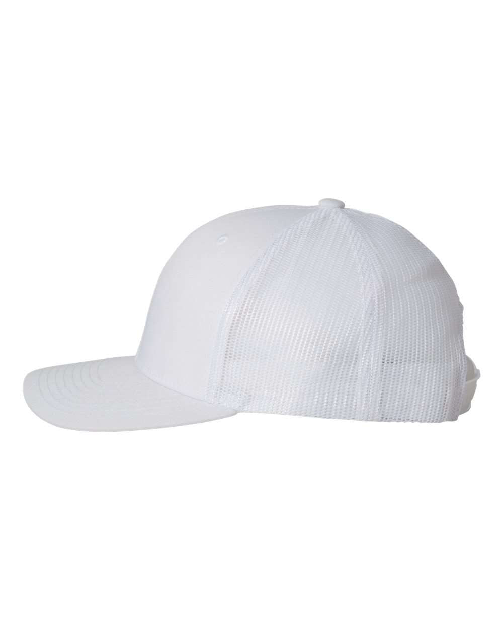 Custom Embroidered Yupoong 6606 Trucker - White